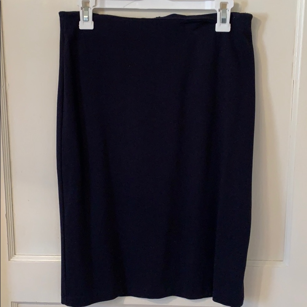 Philosophy Spandex Blend Pencil Skirt Navy